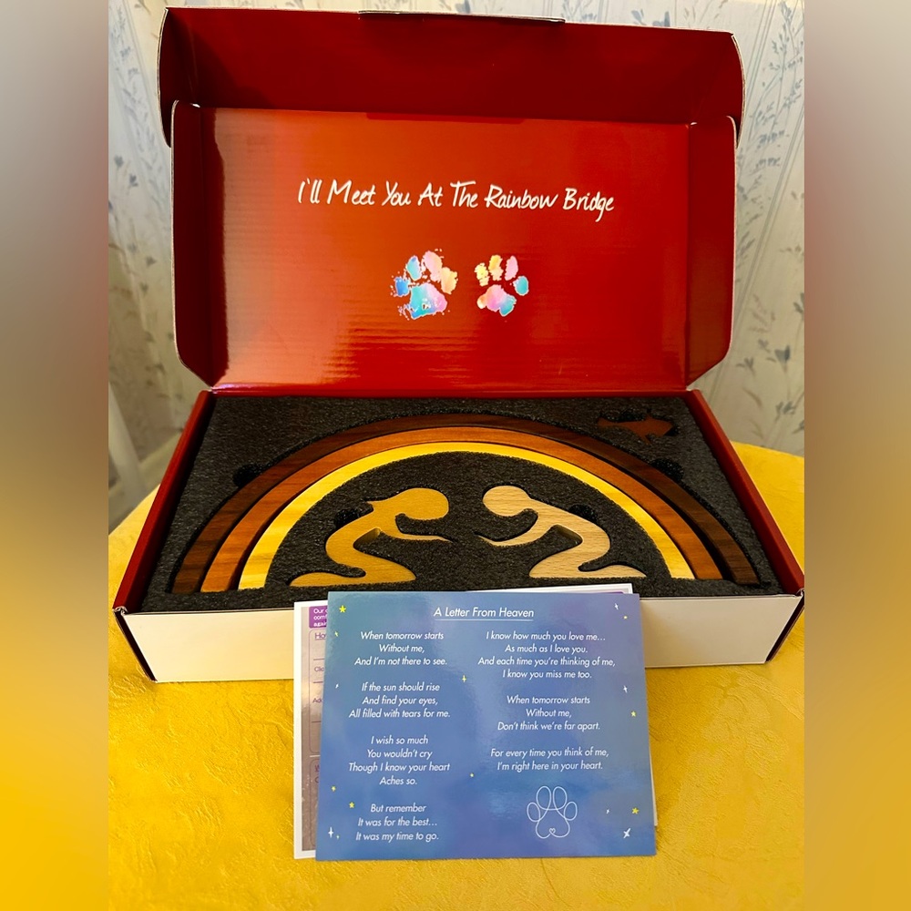 Rainbow Bridge Cat Memorial Kit